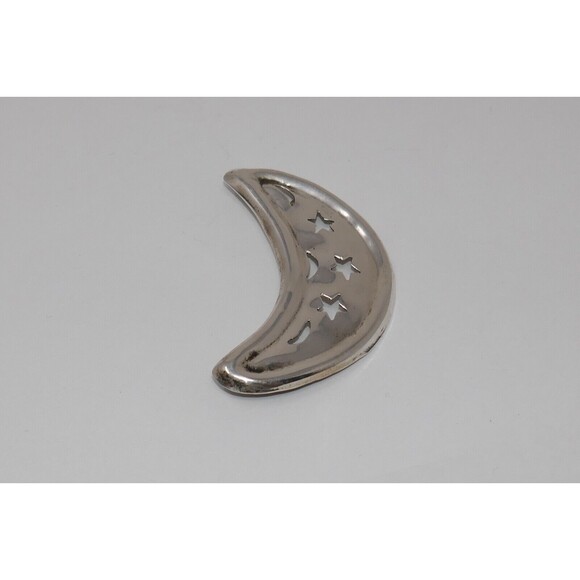 Mexico Taxco Sterling Silver 925 Crescent Moon And Stars Brooch - Picture 5 of 11